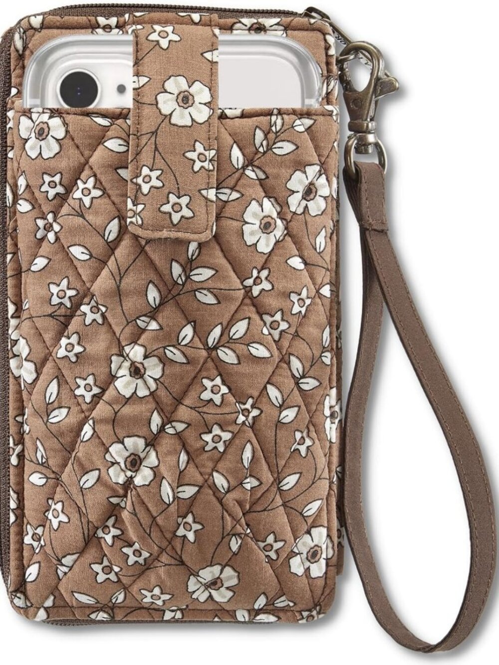 Quilted Cell Phone Wristlet Wallet for Women | RFID Blocking, Lightweight, Card